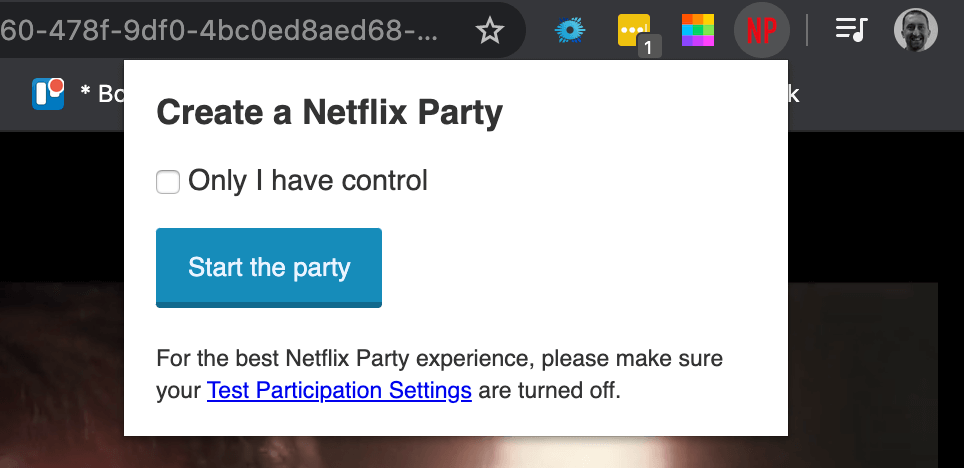 Netflix Party Screen Shot